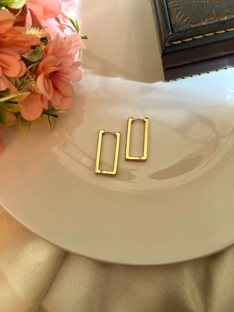 Rectangular Hoop Earrings