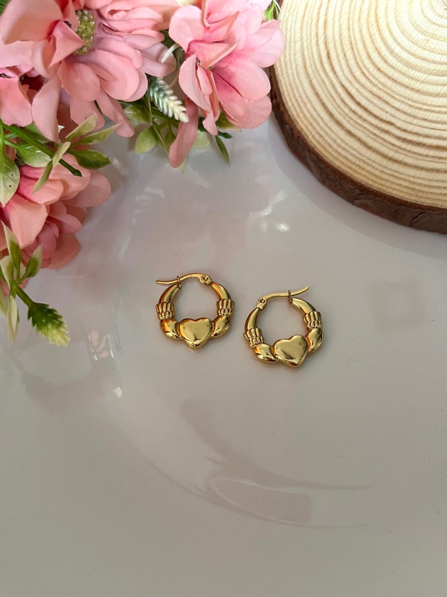 Nova Heart Hoop Earrings