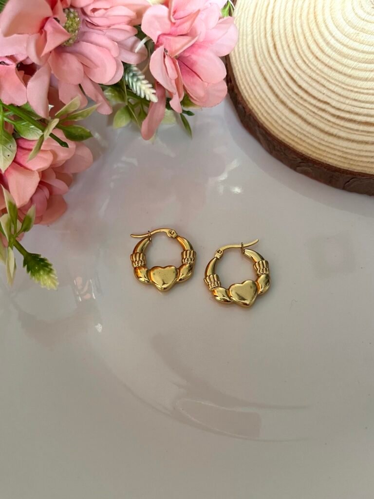 Nova Heart Hoop Earrings