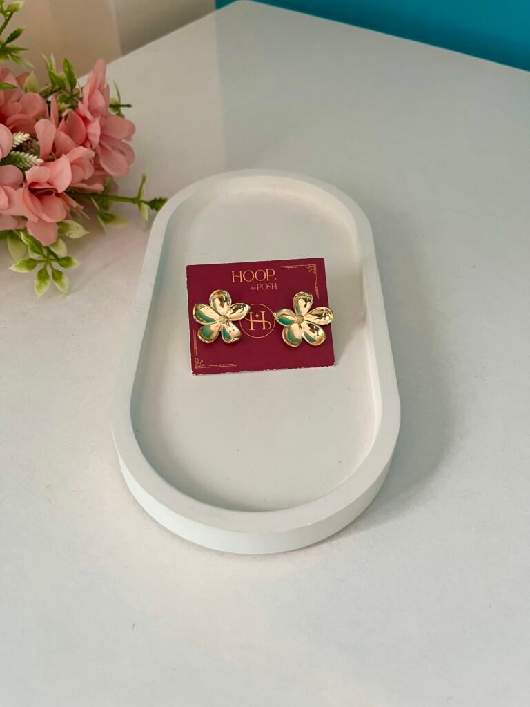 Anti Tarnish Flower Stud Earrings