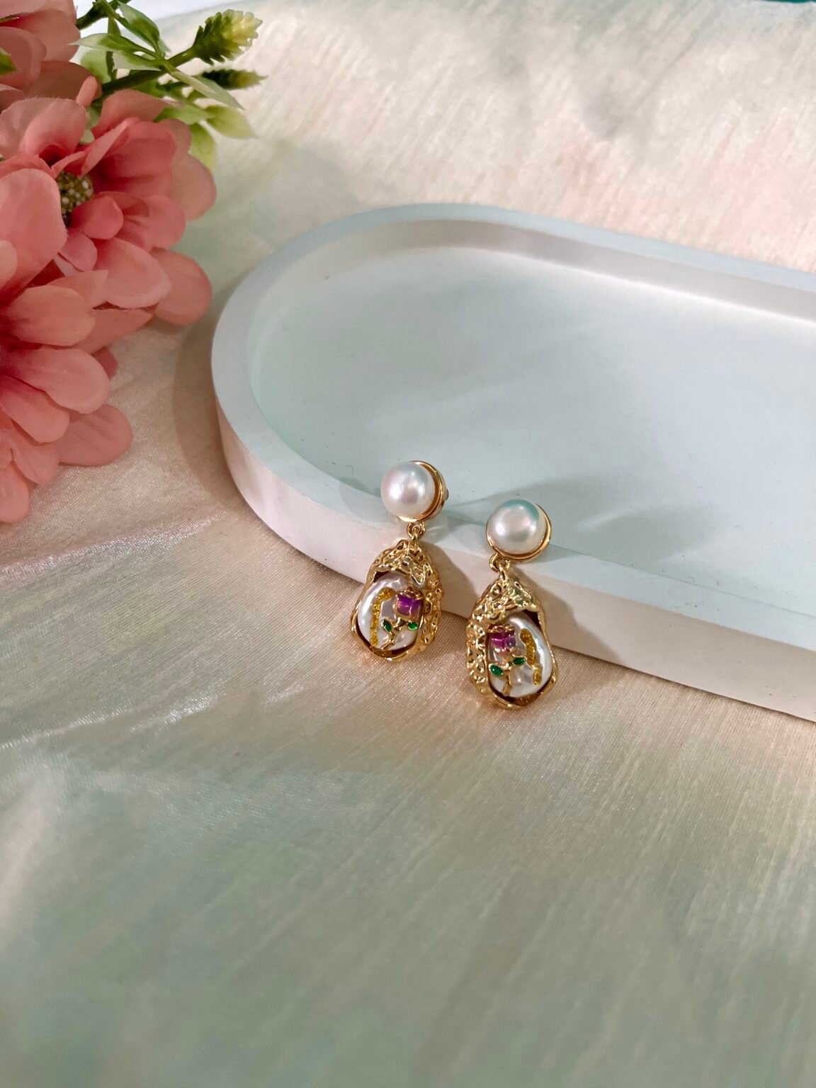 Mila Statement Earrings - Image 2