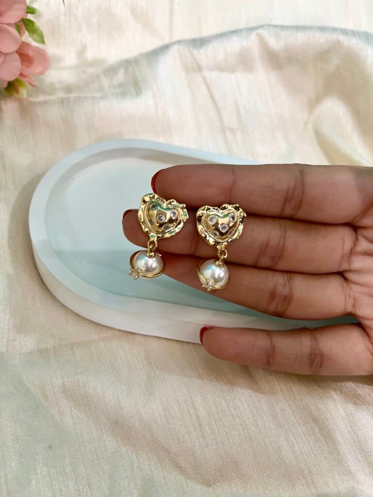 Florence Heart Statement Earrings
