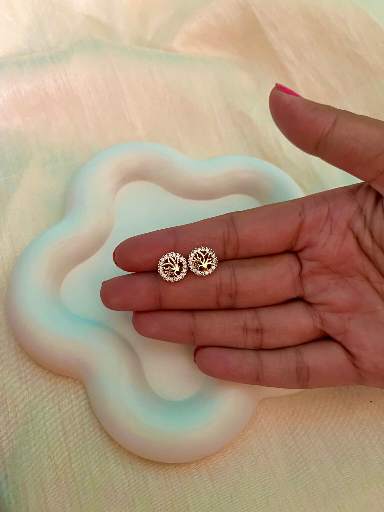 Branching Tree Diamond Earrings