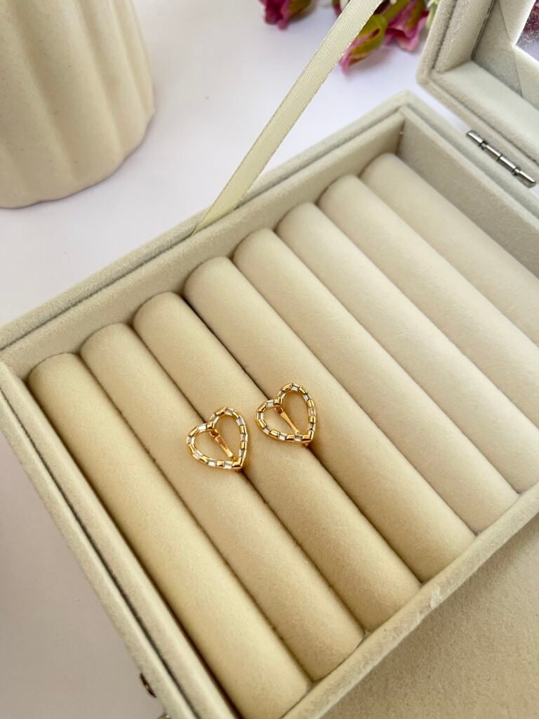Gaia Heart Diamond Earrings